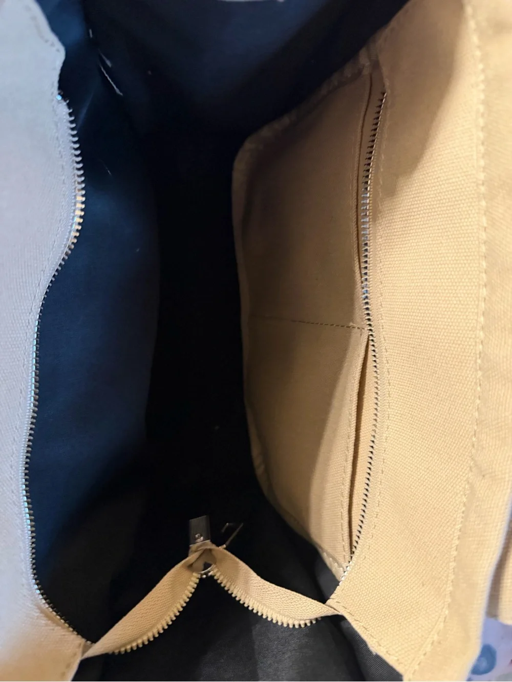 Marc Jacobs Canvas Tote Bag in Tan with White Logo